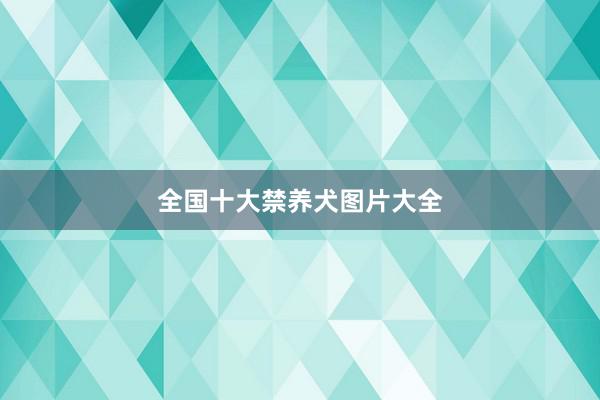 全国十大禁养犬图片大全